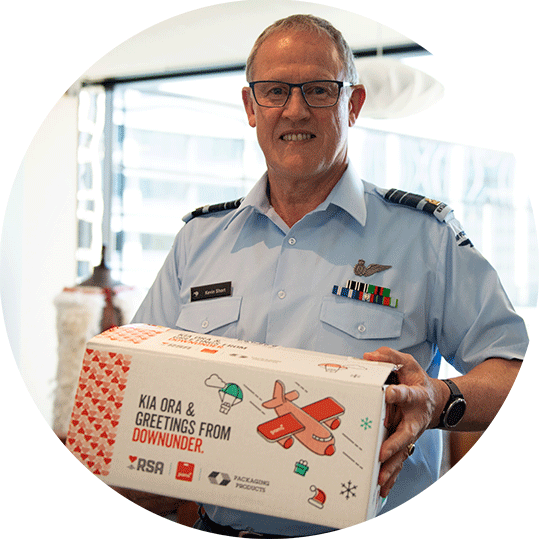 10. Pams partnered with RSA to give a taste of Kiwi Christmas to New Zealanders serving overseas